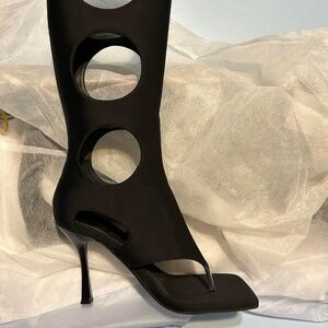 Jeffrey Campbell REVEALED Heels Black Neoprene